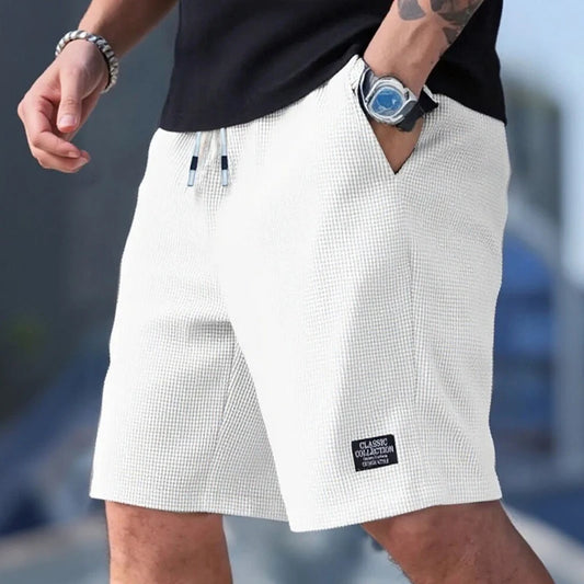 Men's Shorts, Men's Casual Pants, Men's Beach Shorts, Men's Sports Shorts, New Fashion Textured Fabric, Breathable Pants, Suitable for Both Daily Casual Wear and Sports