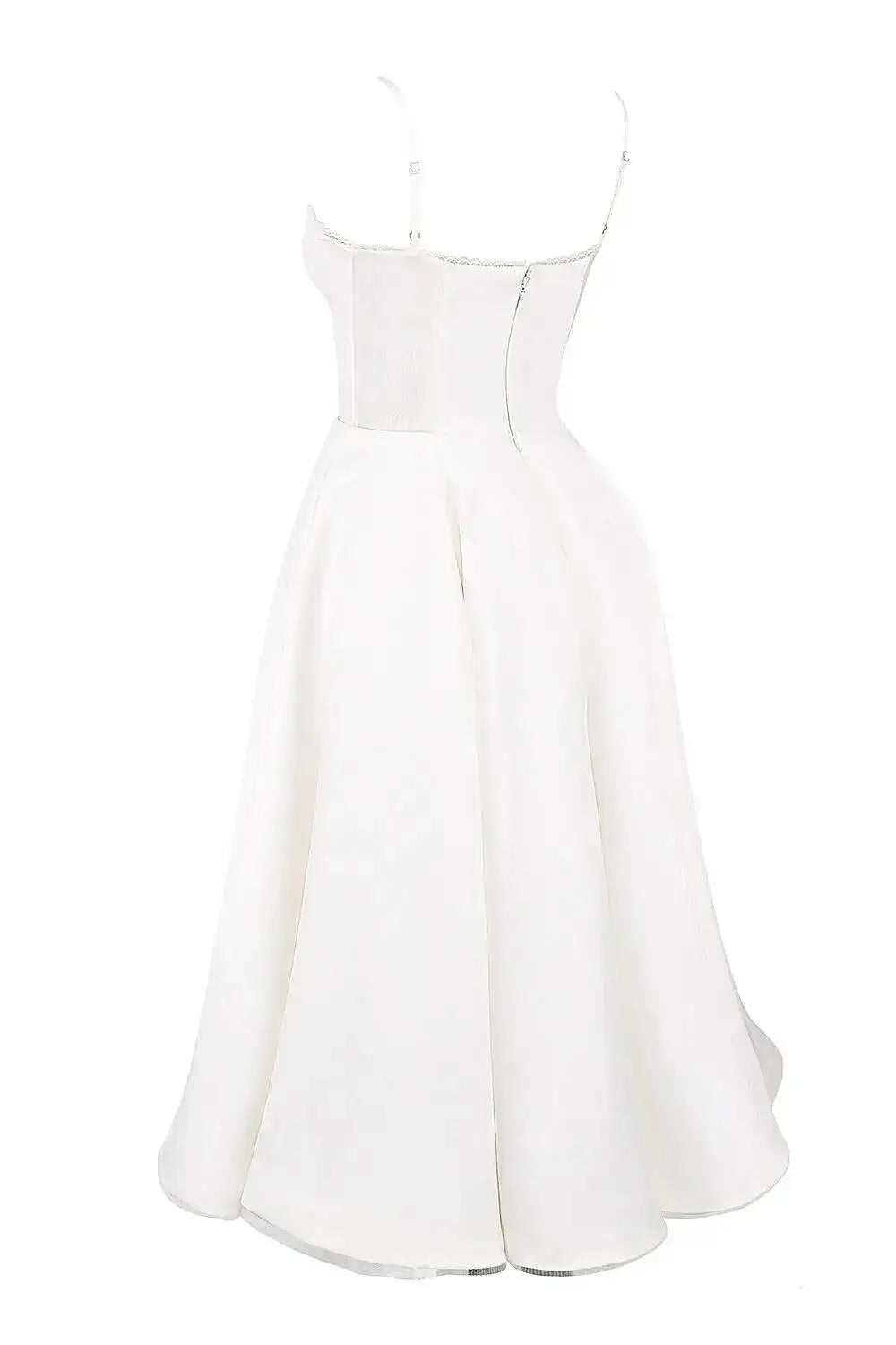 2026 Spring/summer High End Satin Strapless Heavy Industry French Waist Strap Sexy Hot Girl Medium Long Dress Women Elegant