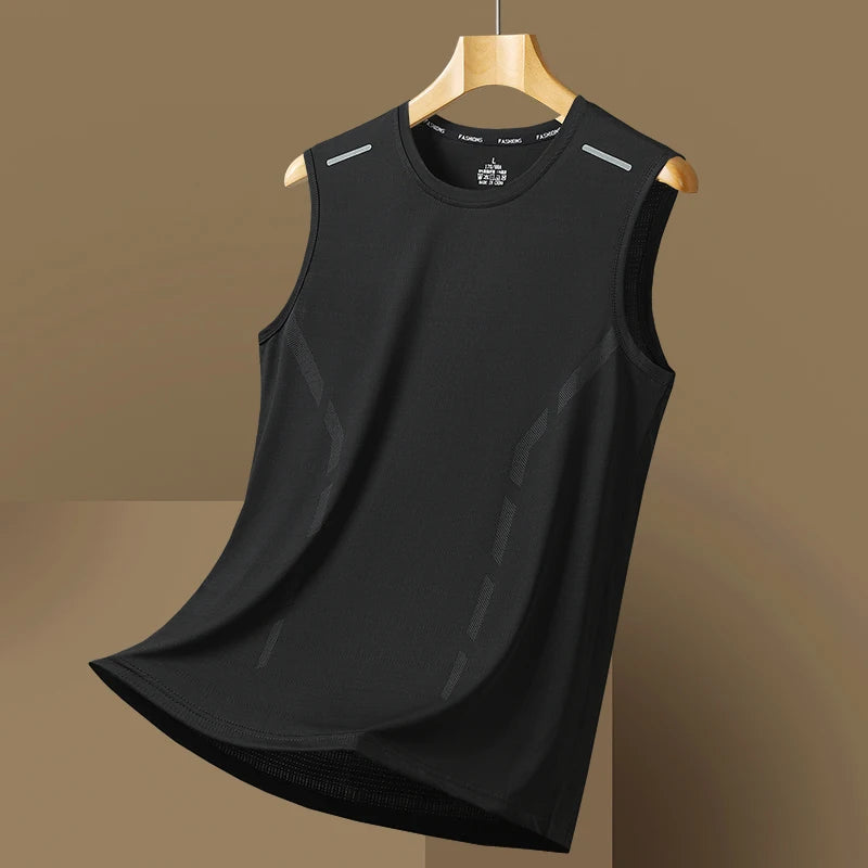 YJKVUR Sports Quick Dry Sleeveless T-Shirt for Men Summer Men Basketball Gym Clothing Breathable Lightweight Plus Size Tank Top