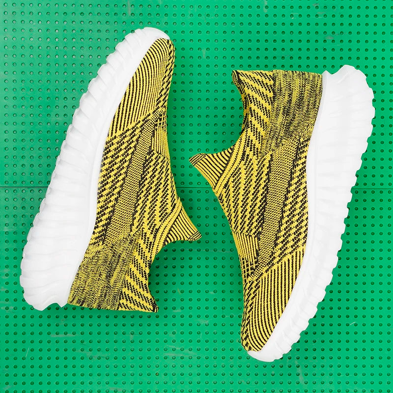 Men's Women Running Shoes Comfortable Slip on Sneakers Man Socks Shoes Lightweight Knit Breathable Casual Outdoors Sneakers