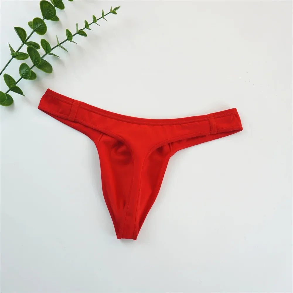 2024 Men Thong G String Low Rise Sexy Bugle Pouch Underwear Sports Fitness Male Tanga Comfortable Cotton Jockstrap Men M-3XL
