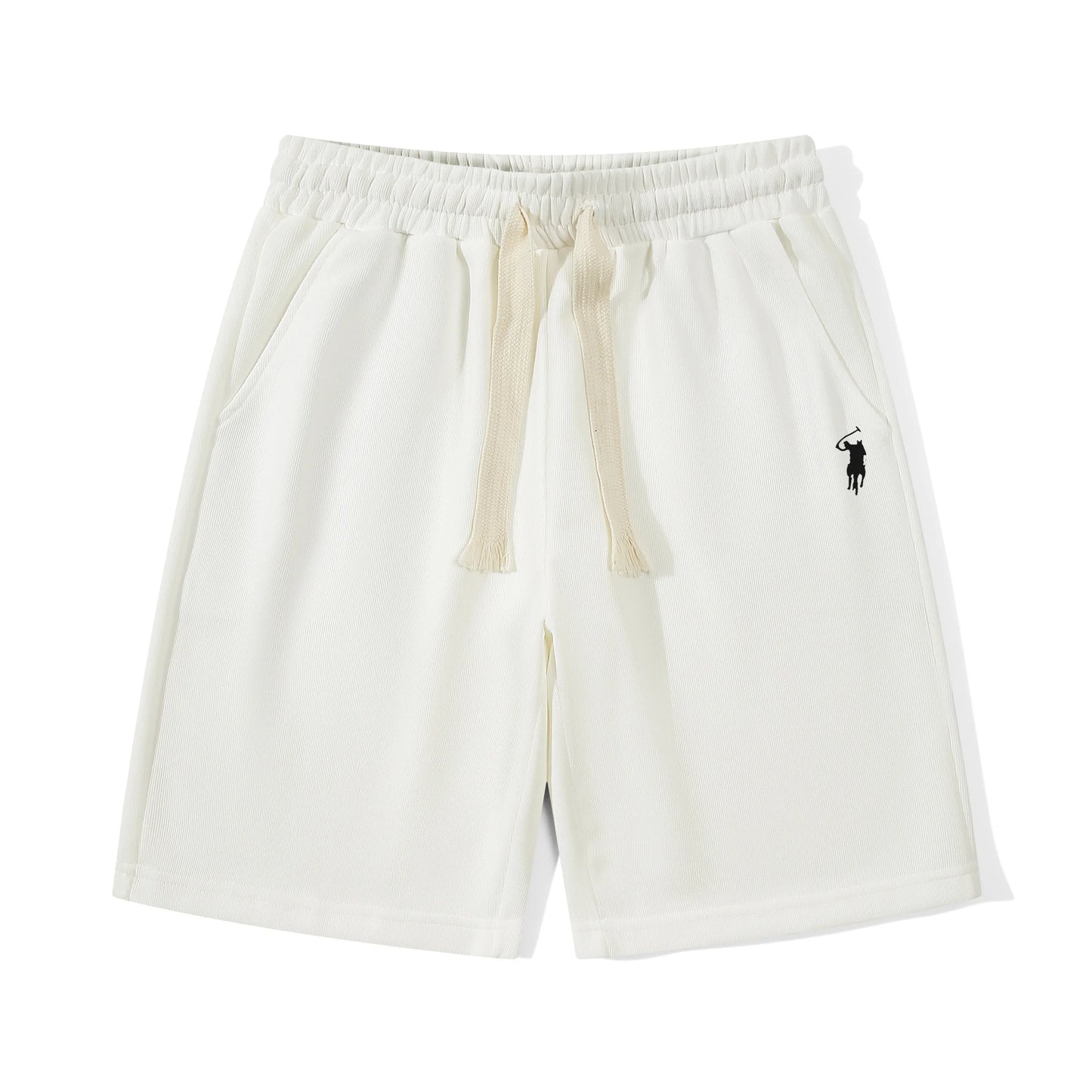 Men's summer casual  sports pants, Embroidered horse suitable for vacation wear, gym wor casual vacation loose fit  men shorts