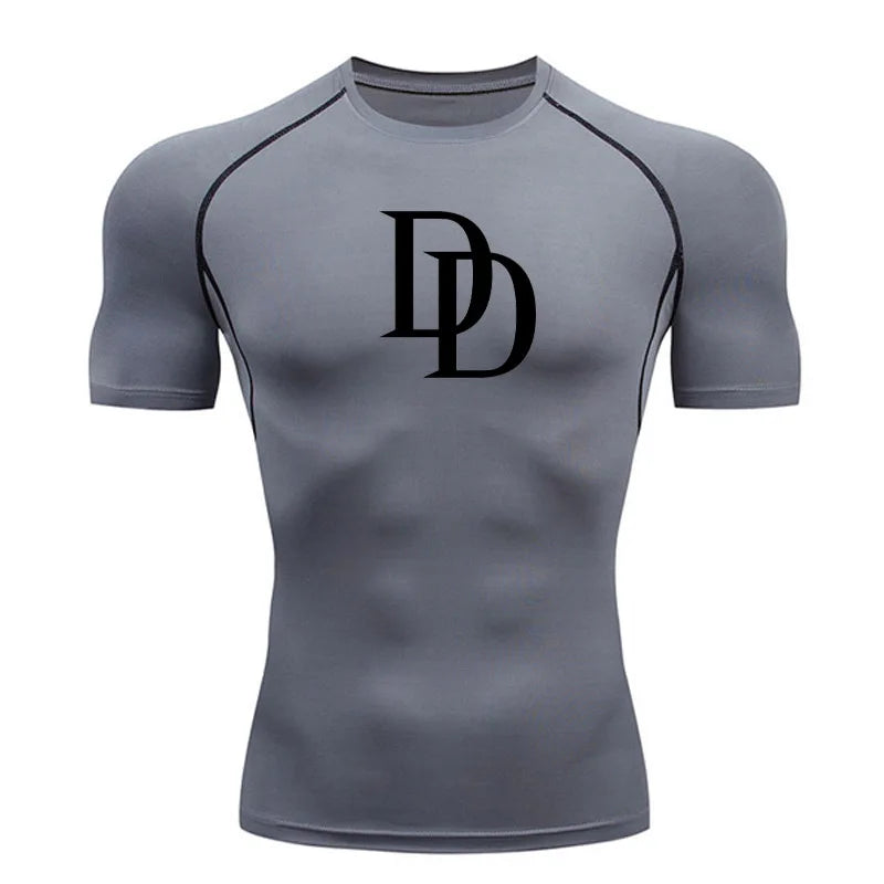 Tight fitting shirt for men, long sleeved and short sleeved, cool and dry sports T-shirt, fitness gym, sports top, sports top