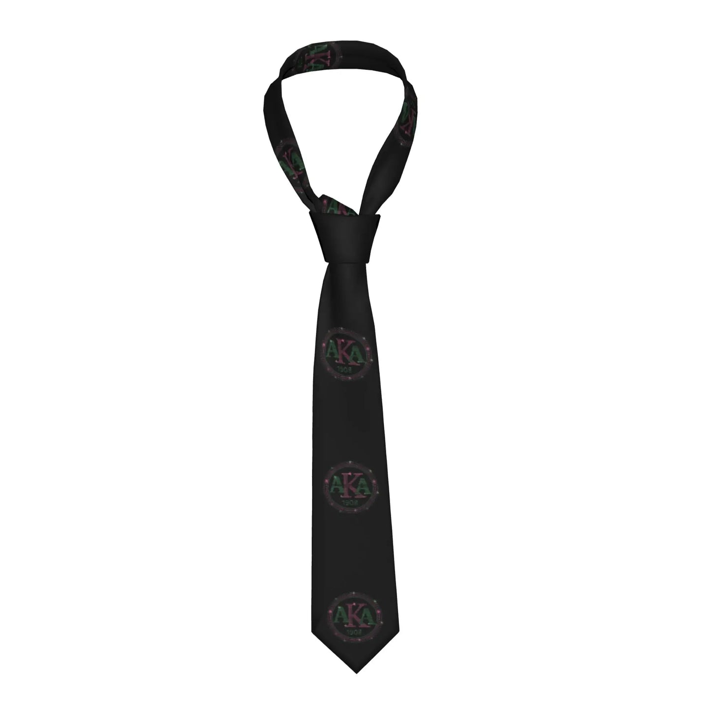 Fashion AKA The First Historically African Sorority  Neck Tie for Wedding Customized Men  Neckties