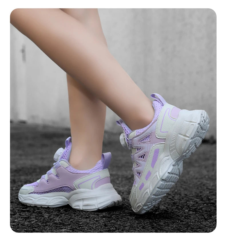 Children Casual Shoes for Girls Breathable Mesh Sneakers for Kids Summer Comfortable Outdoor Walking Shoes Fashion Sports Shoes