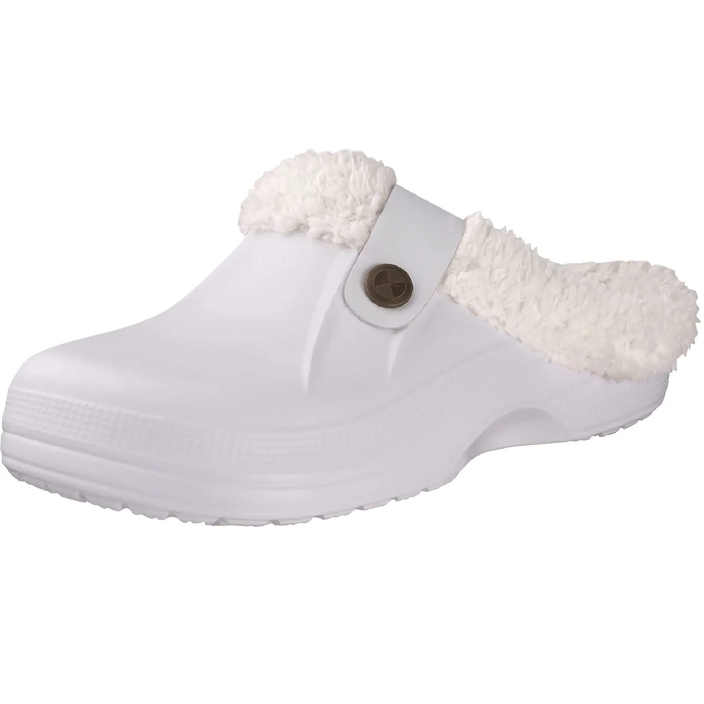 Crestar New Home Warm Slippers For Women Men Winter Soft Plush Slippers Female Clogs Outdoor Waterproof Non-slip Cotton Slippers