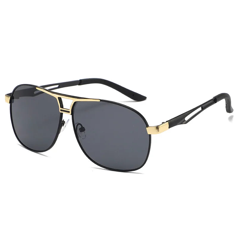 Sunglasses for Men Aviator  UV 400 Protection Military Style Metal Mirror Sun Glasses 1021 BAZAARHUBO