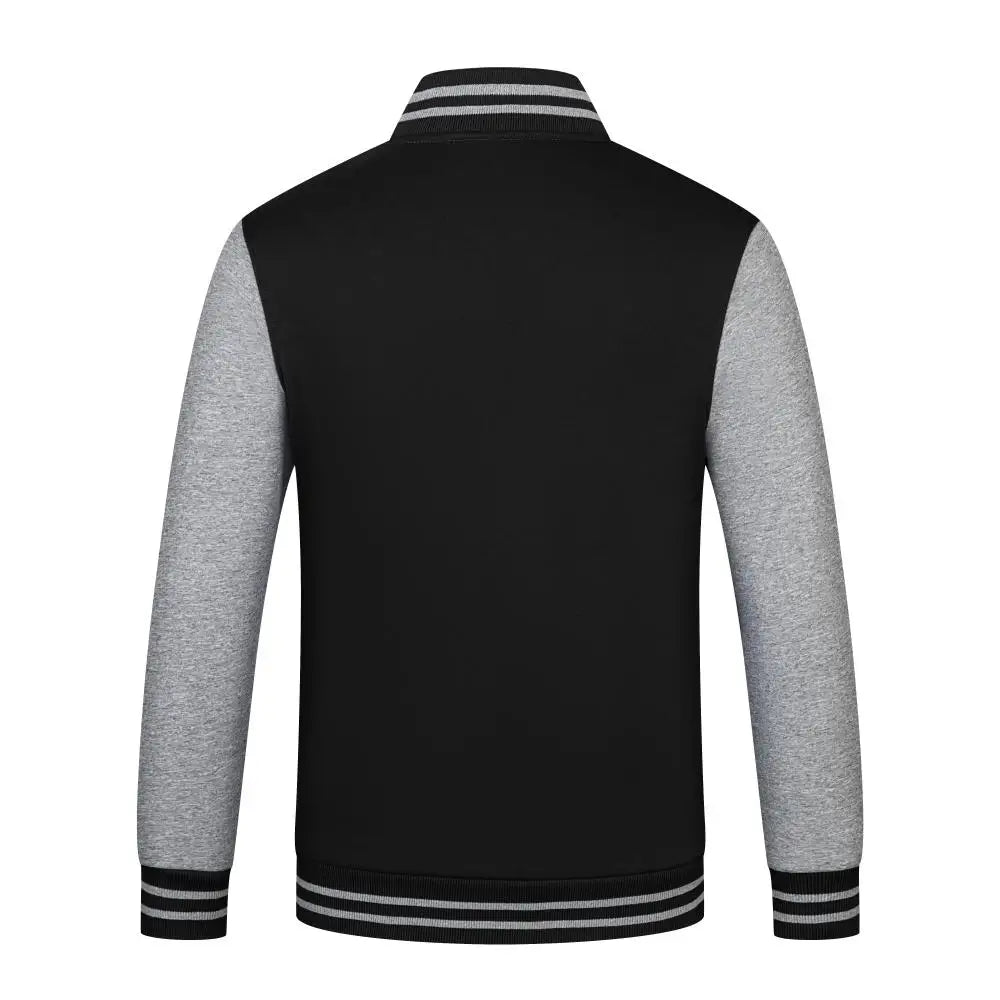 Mens Jacket Trend New Button Casual Coats Round Neck Baseball Uniform  Spring And Autumn Tide Brand Clothes Print LOGO LS-2211