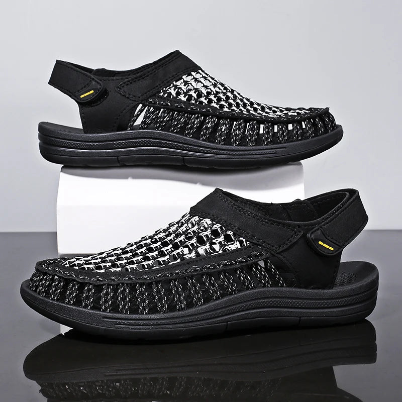 Summer Hand-woven Men's Sandals Fashion Men Casual Shoes Brand Designer Sneakers High Quality Outdoor Beach Sandals Men Shoes