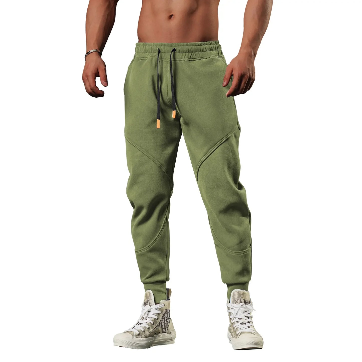 Plain Cropped Trousers Sweatpants for Men Autumn and Winter Cotton Loose Slacks Xxl New Items in Korean Y2k Gym Man Sports Pants