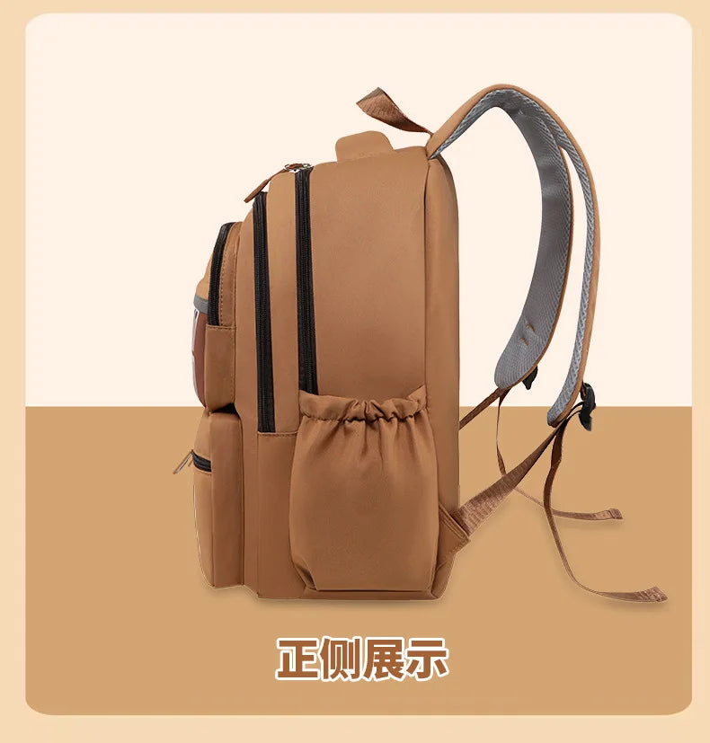Kawaii Capybara School Backpack for Girls School Bags Set Casual Daypack Teens Girls Book Bag Children Schoolbag Travel Backpack