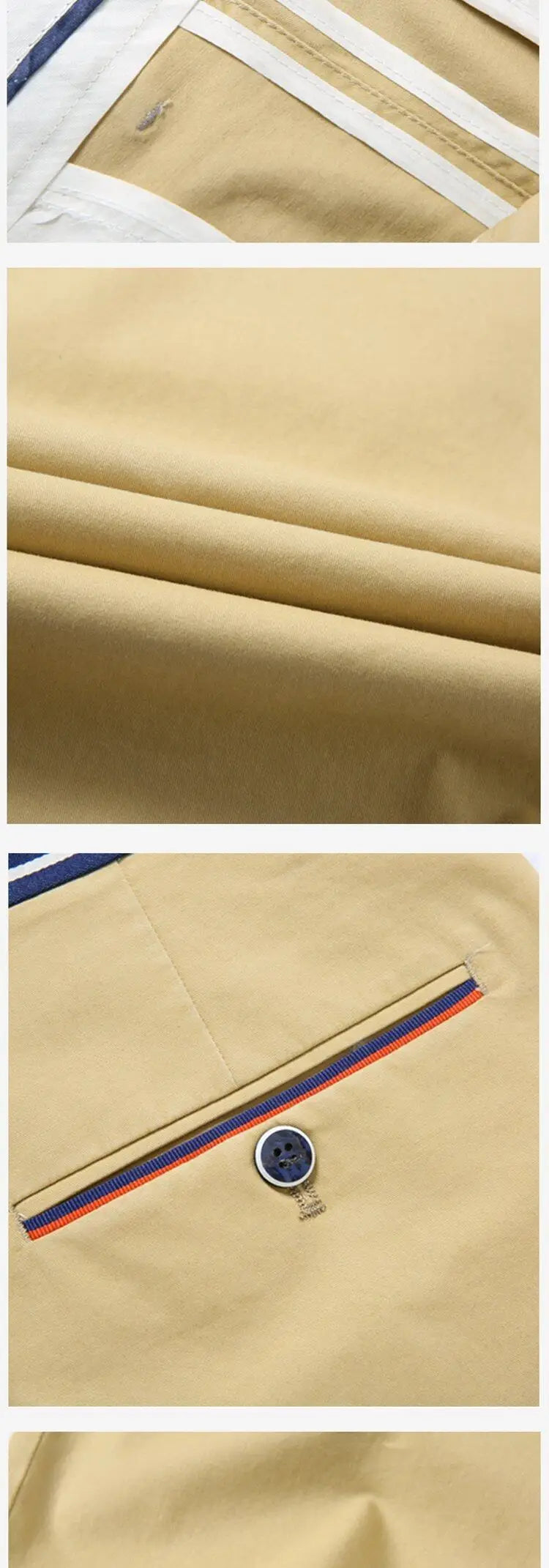 Mens Summer Casual Shorts Solid Color Business Casual Elastic Five Quarter Pants Cotton Breathable Workwear Shorts Men Clothing