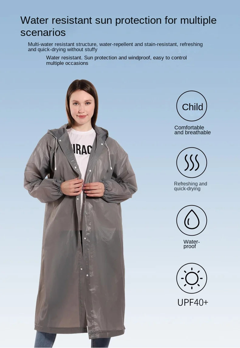 Raincoat Long Full-body Adult Wearing Men's Women's Electric Battery Car Single Riding Poncho