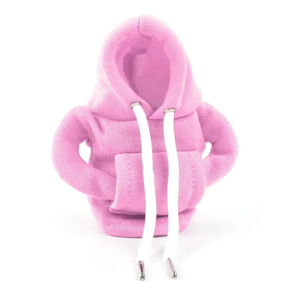 Hoodie Creative Car Handle Gear Shift Knob Lever Cover Fashion Cute Car Gear Sweatshirt Change Lever Cover Interior Accessories