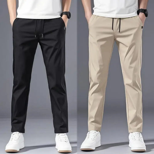 Casual Pants Men's Korean Version Summer Thin Men's New Sports Pants Loose and Versatile Trend Light Luxury Straight Trousers