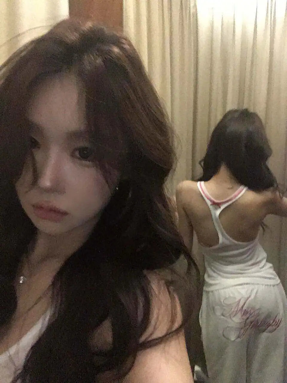 American Style Sexy See-through Slim Camisole Women 2026 Summer New Streetwear Backless Bow Patchwork Casual Tops