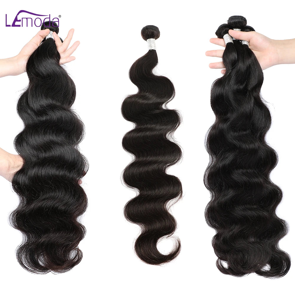 Body Wave Human Hair Bundles Hair extension 100% Human Hair Bundles Unprocessed Weave 1/3/4 Pcs/Lot Brazilian Lemoda Remy Hair