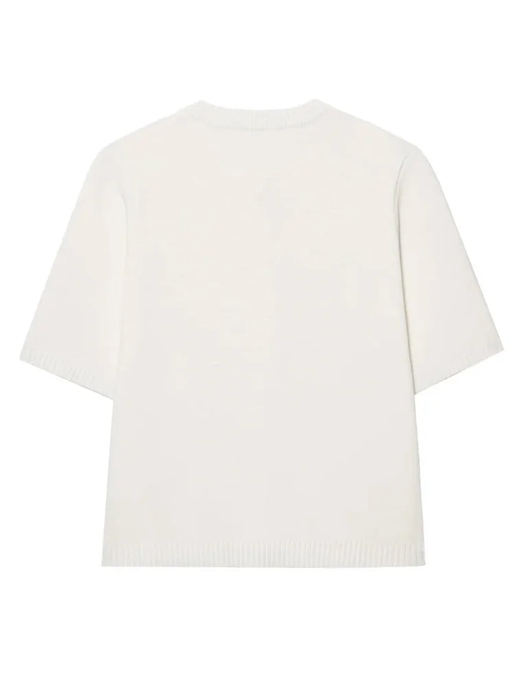 HXAO Cardigan Woman Knitwear Button Ladies Short Sleeve Knit Bolero Women's Tricot Top Summer Outerwear Crop Cardigan Top Female