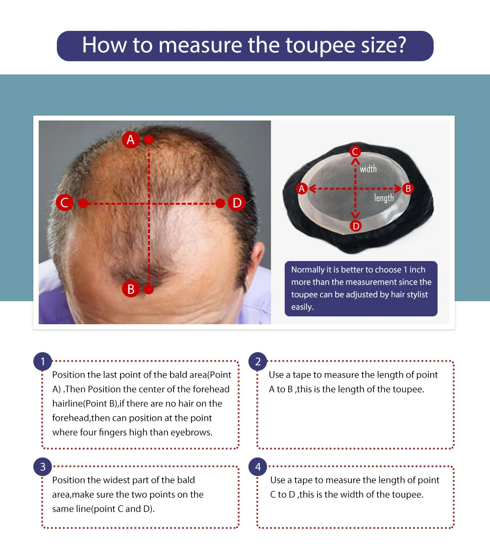 Toupee For Men Curl Pre Cut Styled Human Hair Toupee Australia Base Hair Replacement Systems Lace&PU Protesis Hombre Male Wig