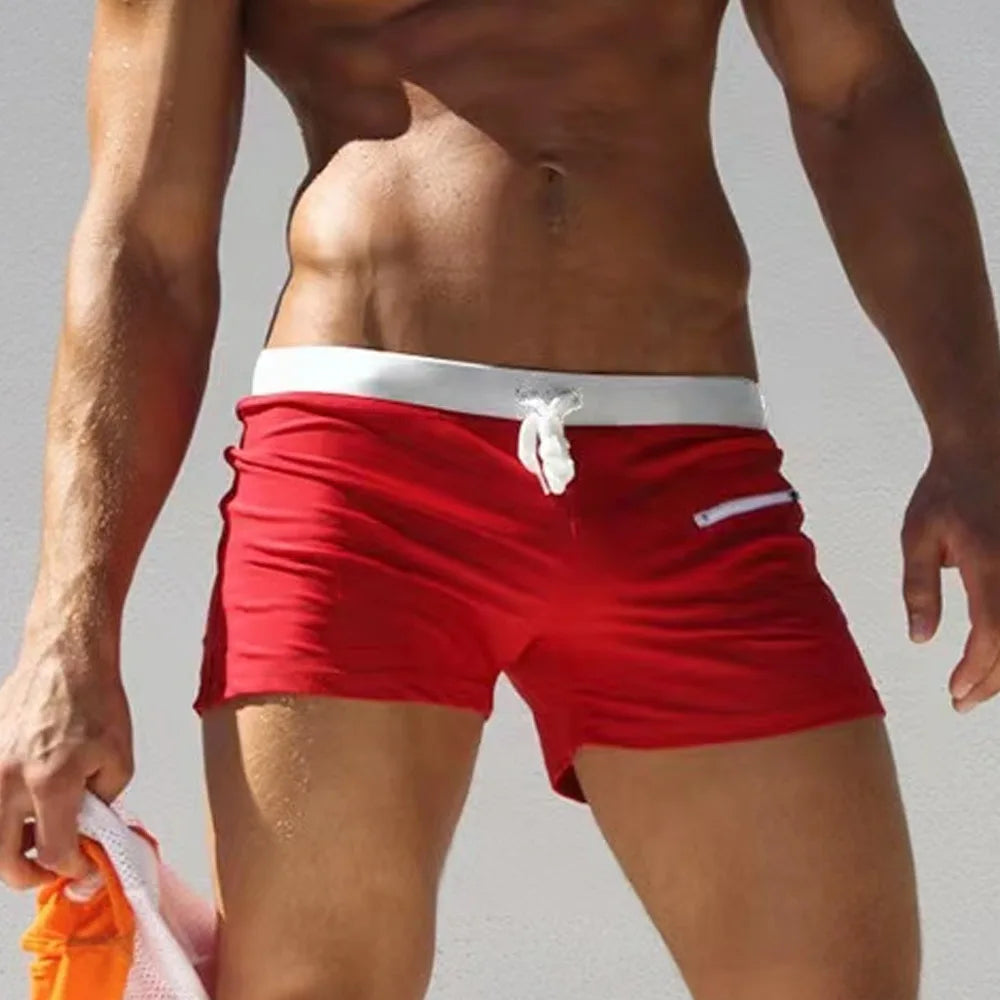 2026 Summer Men Swimwear Swimsuits Swimming Sexy Shorts Trunks Mens Swim Sunga Beach Surf Board Shorts Briefs Swimming Trunks
