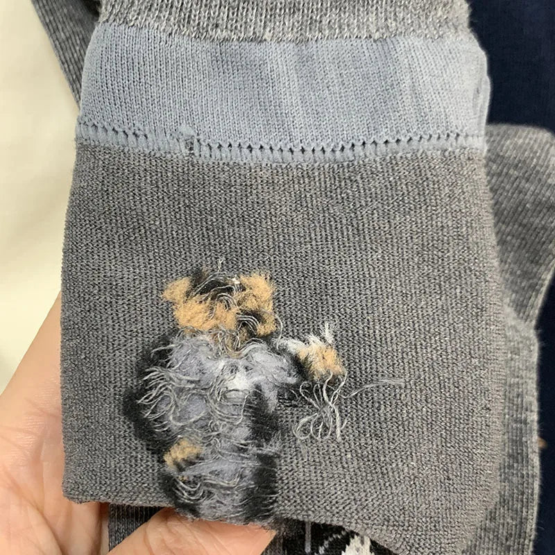 Good Quality Cartoon Gentleman Bear Men's Socks Cotton Harajuku Style Sport Boys Skateboard Novelty Breathable  Christmas Gifts