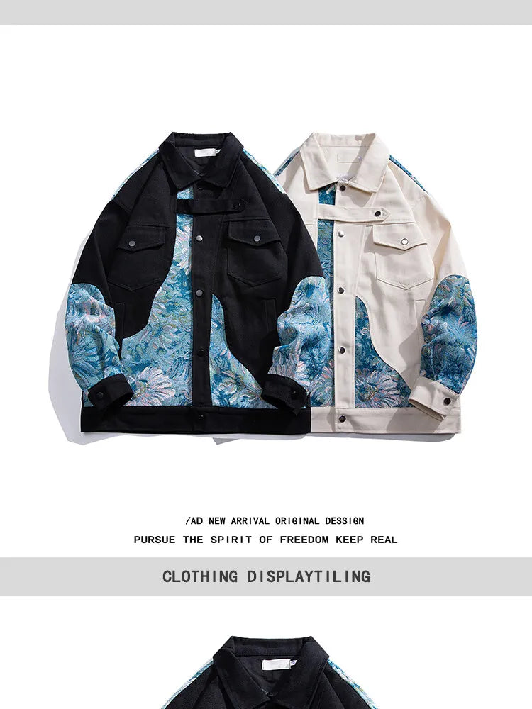 Mens Streetwear Jacket Men Woman Embroidered Jacket Male Outwear Loose Coat Original High Quality Fashion Bomber Jackets