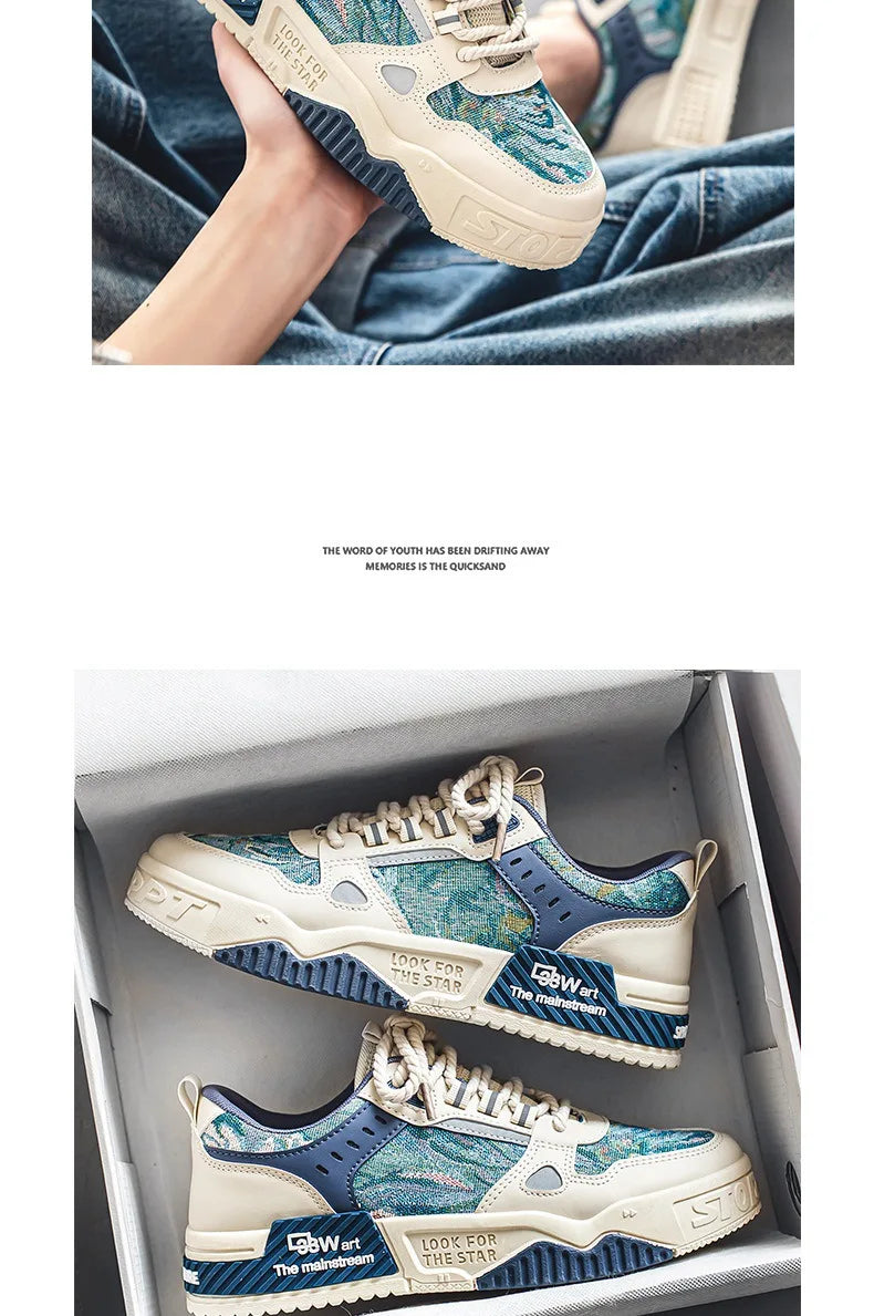 Men's Sneakers Spring Autumn 2024 Outdoor Sport Shoes For Men Fashion Vulcanized Shoe Tenis Para Hombre Men's Flats Shoes Luxury