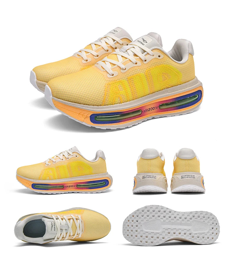 Men Running Shoes Carbon Plate Marathon Speciality Sports Breathable Lightweight Women's Comfortable Nonskid Leisure Sneakers
