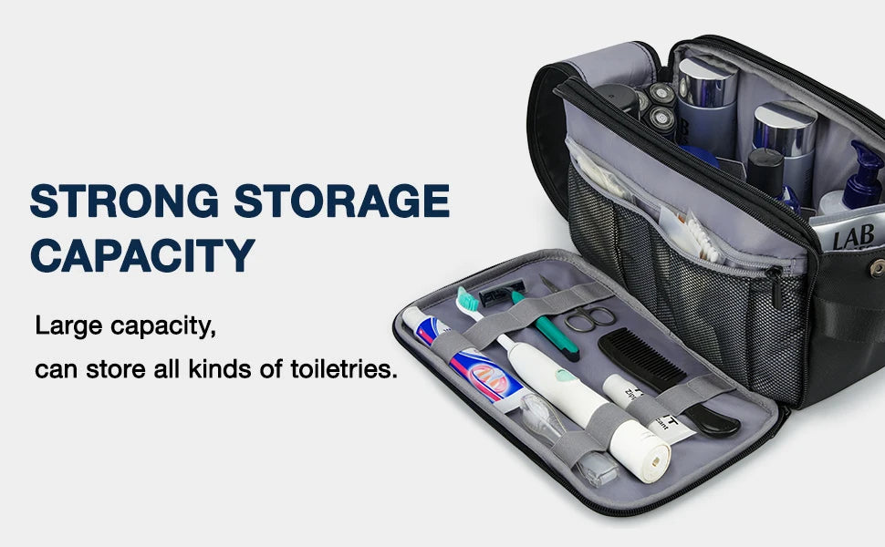 BAGSMART Toiletry Bag for Men Multifunction Outdoor Travel Cosmetic Bag Women Waterproof Makeup Bag Wash Pouch Handbag Organizer