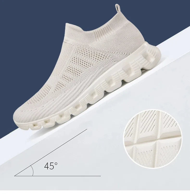 2025 New Men's Casual Sneaker Breathable Ultralight Slip On Shoes Mesh Sock Mouth Jogging Athletic Women Sneakers