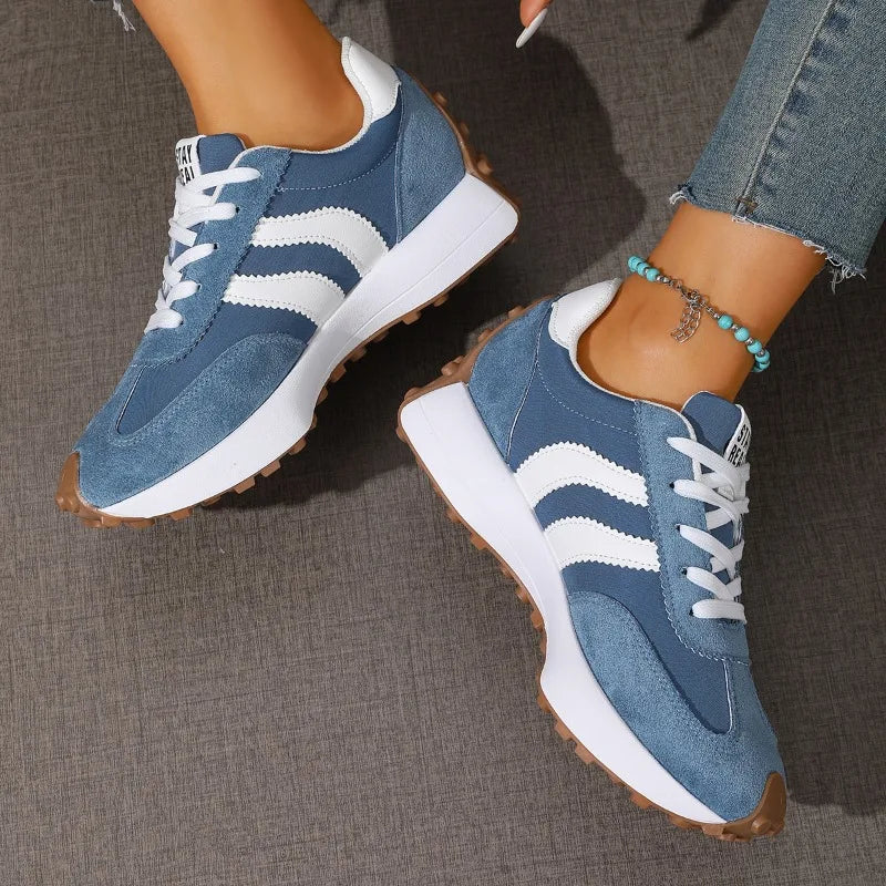 Brand Designer Women's Shoes Autumn New Style Cross-strap Platform Vulcanized Shoes 2026 Outdoor Running Sports Shoes Selling