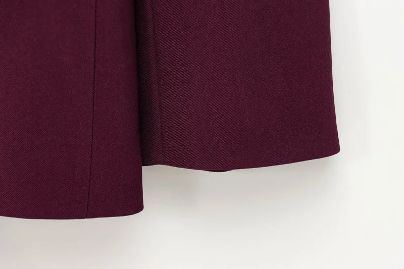 ETJ 2025  Women's Spring new Casual suit set double front loose casual suit jacket high waist double pleated trousers