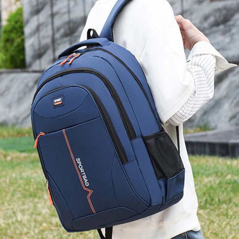 Functional Multi-pocket Backpack, Secure Zip Closure Nylon Daypack Suitable for Hiking, Weekend Trips and Office Work