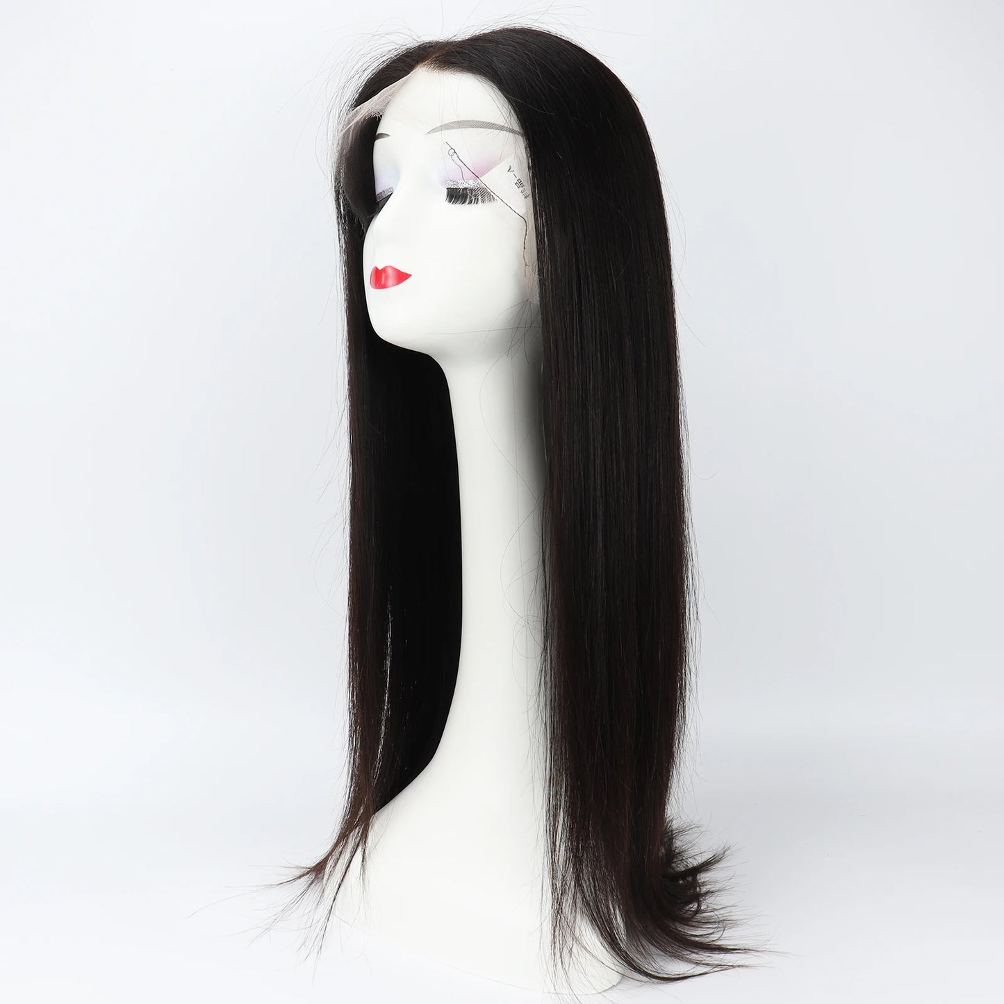 Invisiable Knots Wig for Women 22inch Real Virgin European Human Hair Wig HD Lace with Fabric Natural Hairline Soft Breathable