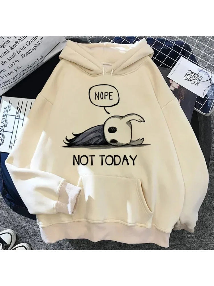 Hollow Knight Hoodies Men Korea Ulzzang Grunge Y2k Aesthetic Fmale Autumn and Winter Pullover Hoddies Streetwear Graphic