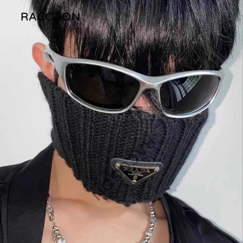 Cyber Y2K Futuristic Sunglasses Men Women Fashion Punk Sports Sun Glasses Steampunk Polarized Cycling Eyewear 2000S Aesthetic