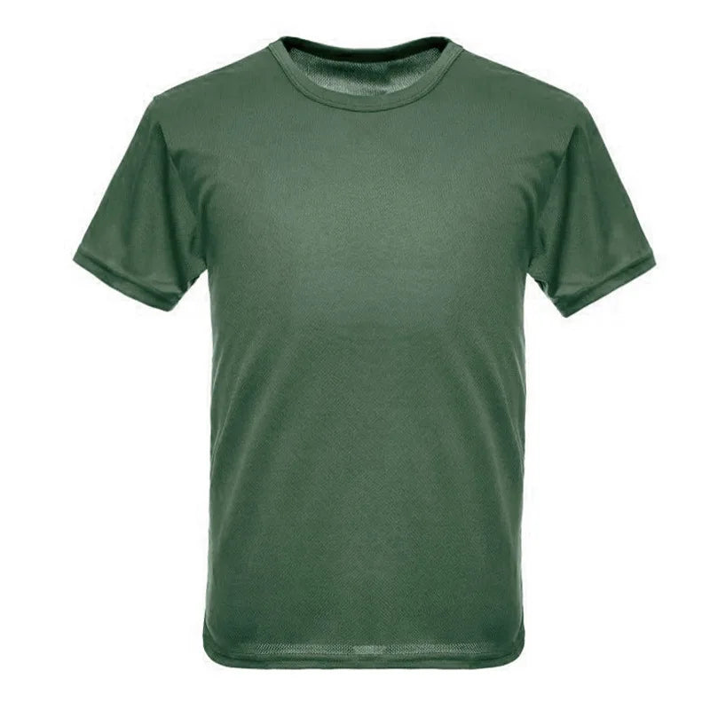 Men Casual Tactical T Shirts Short Sleeve Camouflage T-Shirt Quick Dry Outdoor Gym Top Tees Cargo T Shirt Male Clothing