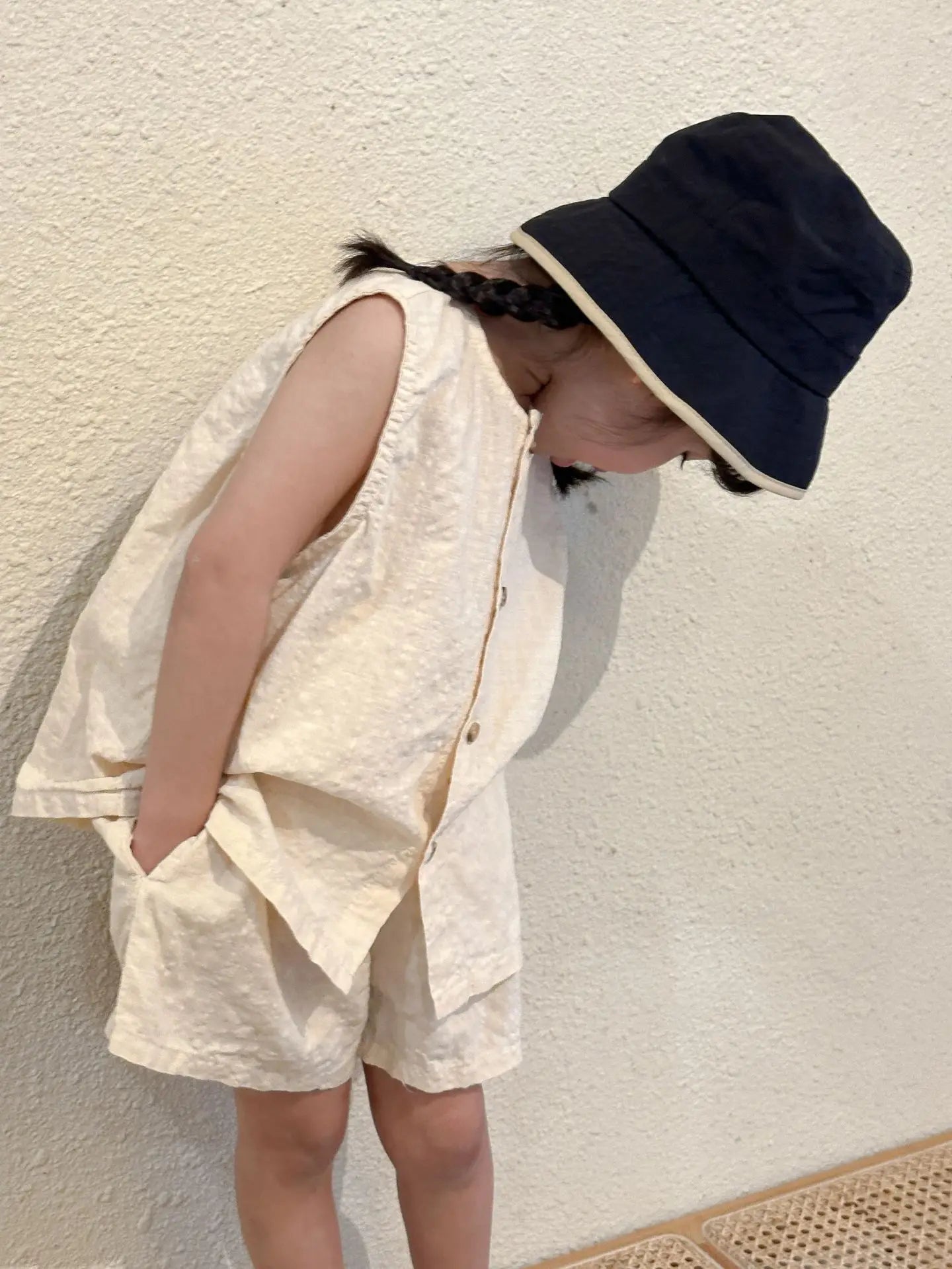 2026 Summer Kids Clothing Set Boys Vest and Shorts 2 Pcs Suit Korean Style Casual Girls Clothes Set Unsex Children Outfit