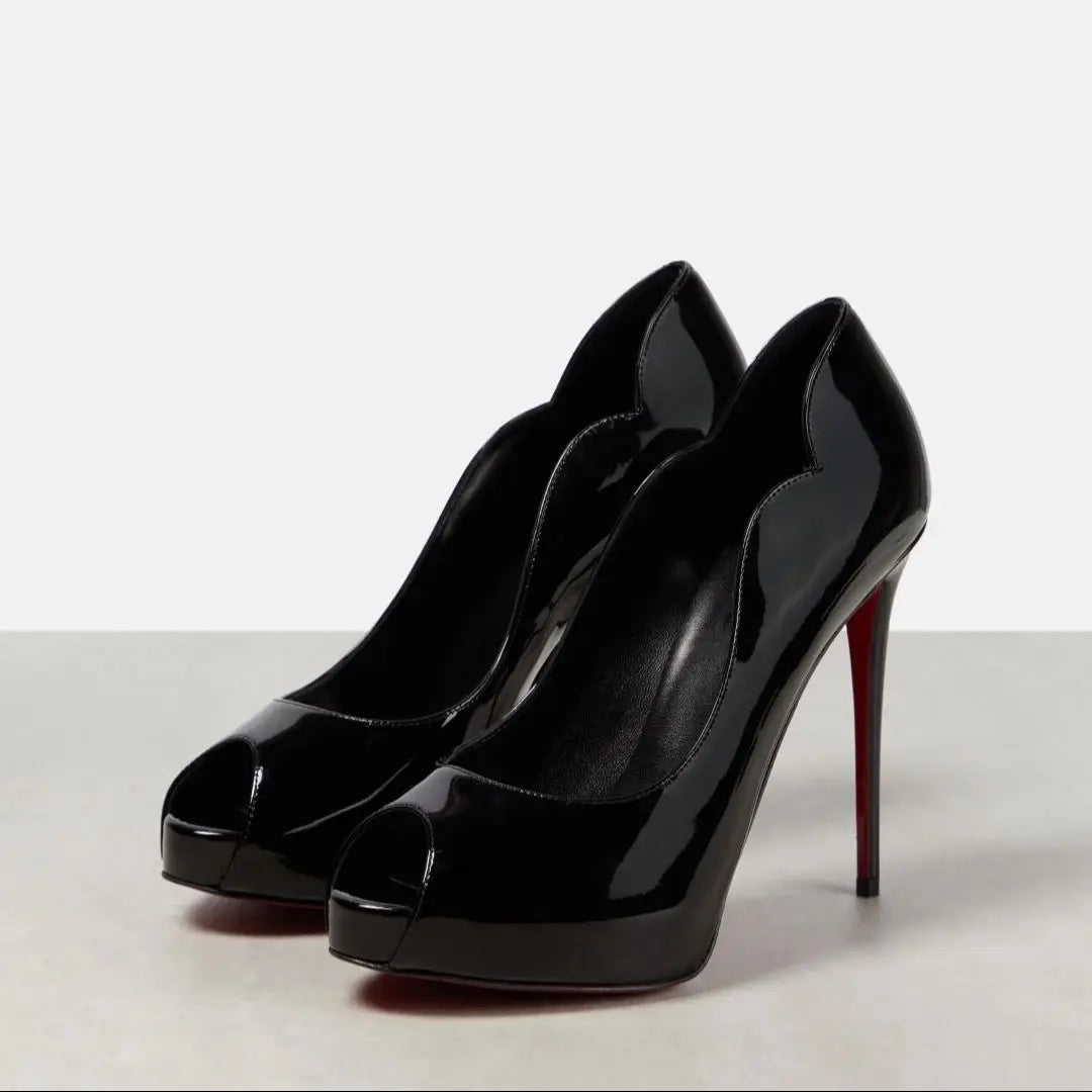 Peep Toe Apricot Color Patent Leather Women’s Pumps Platform Stiletto Super High Heels Slip On Red Sole Single Shoes Female 202