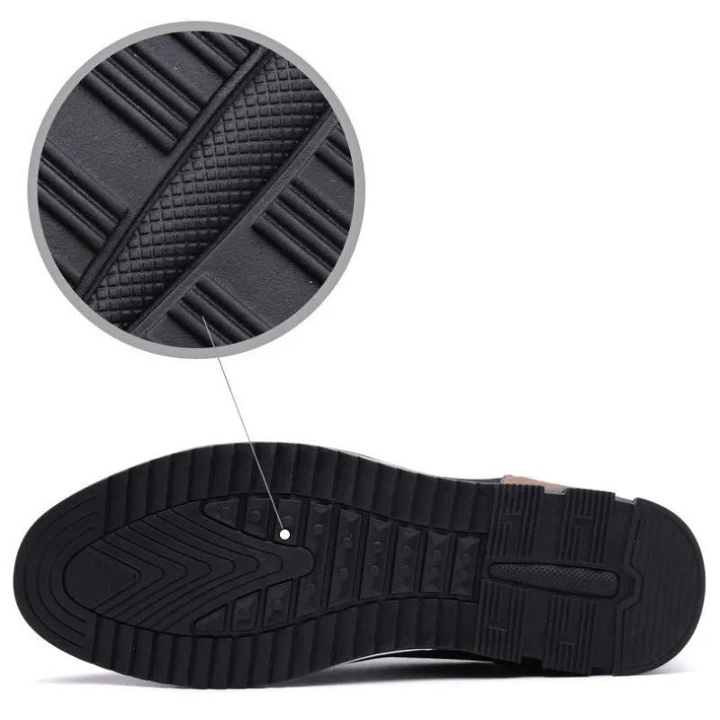 Large Size Men's Lace - Up Casual Shoes Cushioned Sole Ankle Support Fashionable Choice work office shoes big size 50 51 52 53