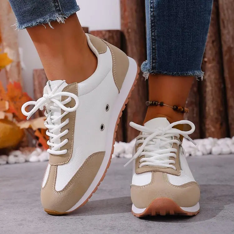 Roman Trendy Spring/Autumn Running Shoes Student Campus Flat Vulcanized Shoes Fashion Sneakers Casual Comfortable Round Head