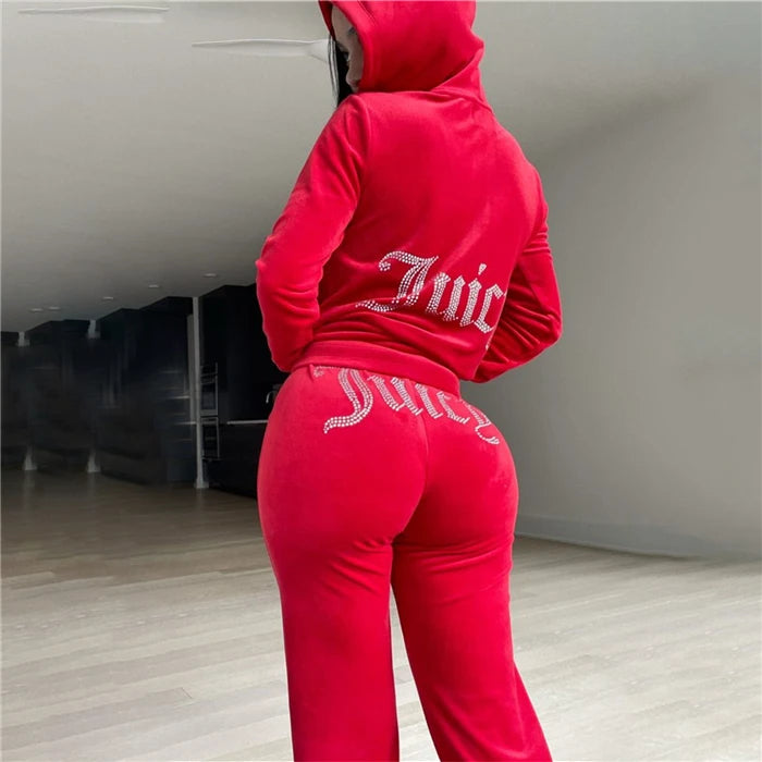 Fashionable Women's Casual Sportswear Set Hoodie Pants Tracksuit Comfortable Breathable Spring Seasonal Clothing