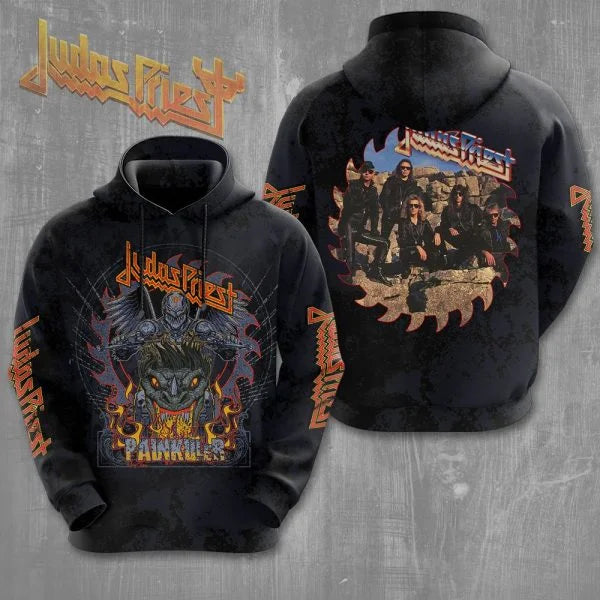Hot Rock Judas Priest Band 3d Print Hoodie Men Women Fashion Hip Hop Hoodie Sweatshirt Women Sweats Men Clothes Unisex Tracksuit