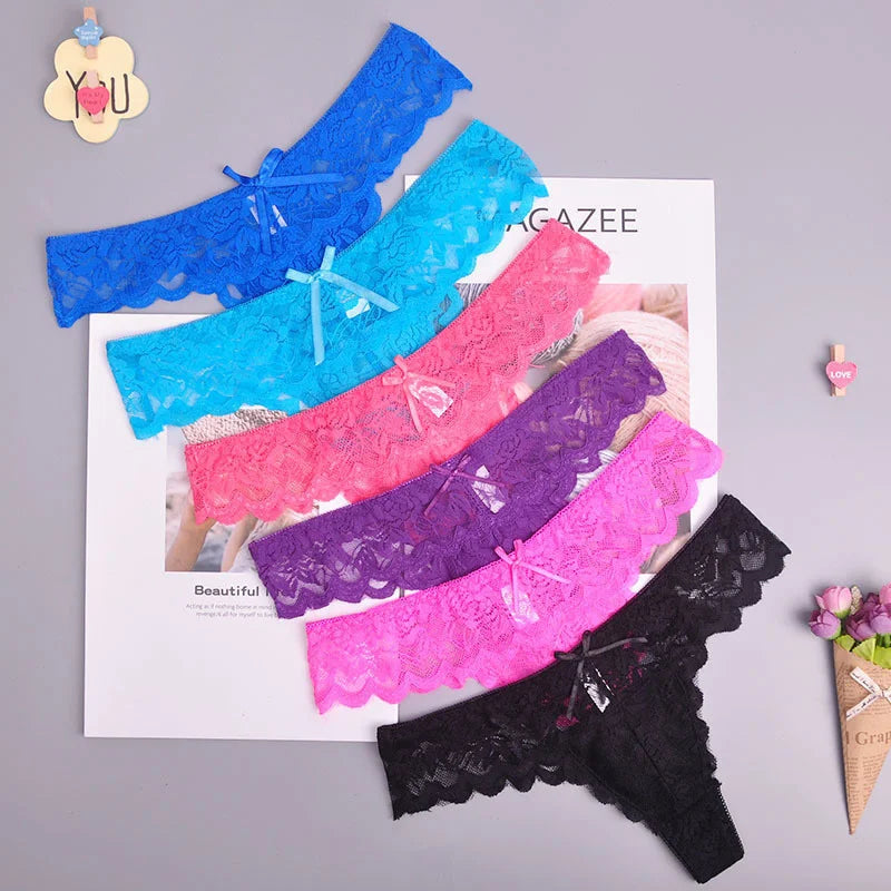 8color Gift full beautiful lace Women's Sexy lingerie Thongs G-string Underwear Panties Briefs Ladies T-back  1pcs/Lot 169