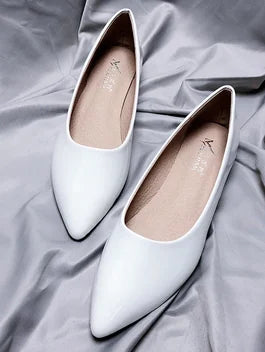 Ladies 2-48 Shiny Leather Slip-Ons Green Candy Colors Shallow Toe Shoes For Women Promotion 2020 Plain Flats Spring Outdoor Cute