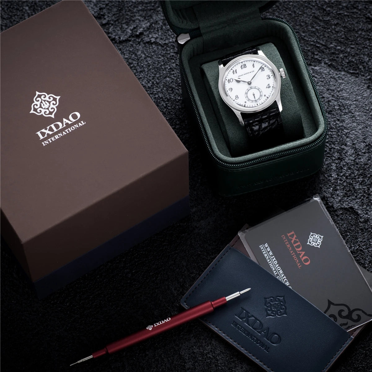 New IX&DAO IPOSE Men's Formal Quartz Watches Sapphire Stainless Steel 5Bar Retro Luxury Men's Watches relogios masculino