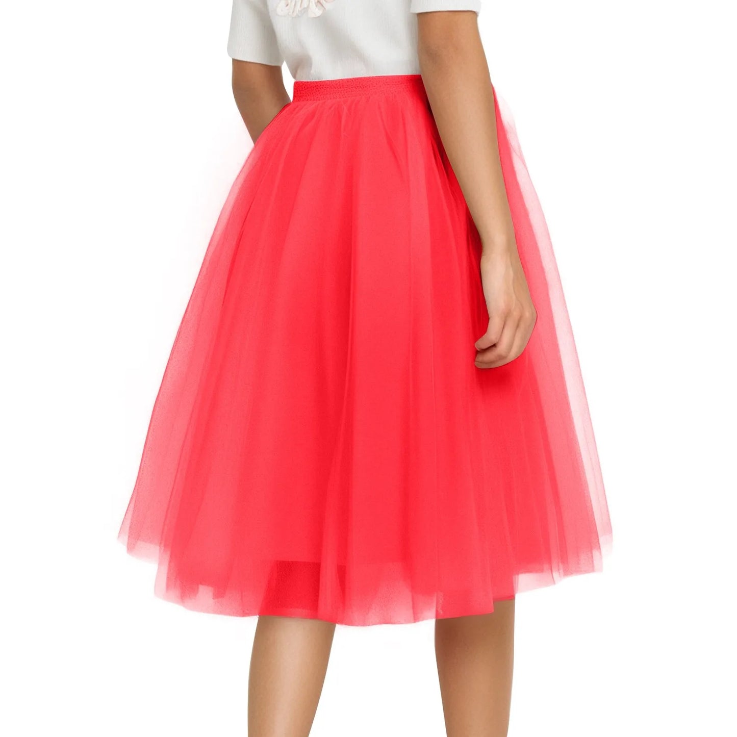 Tutu Skirt For Women 50s Skirt Retro Party Tulle Ballet Rockabilly Petticoat Underskirt Dance Dress Cosplay Mesh Skirt