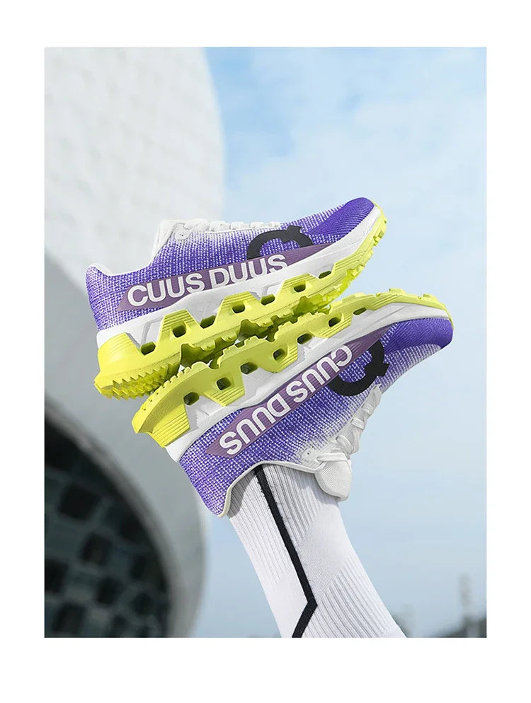 Men's Running Shoes Outdoor Couple Trainer Race Sneakers Off-road Shoes Cushioning Jogging Non-Slip Breathable Mesh Luxury Shoes