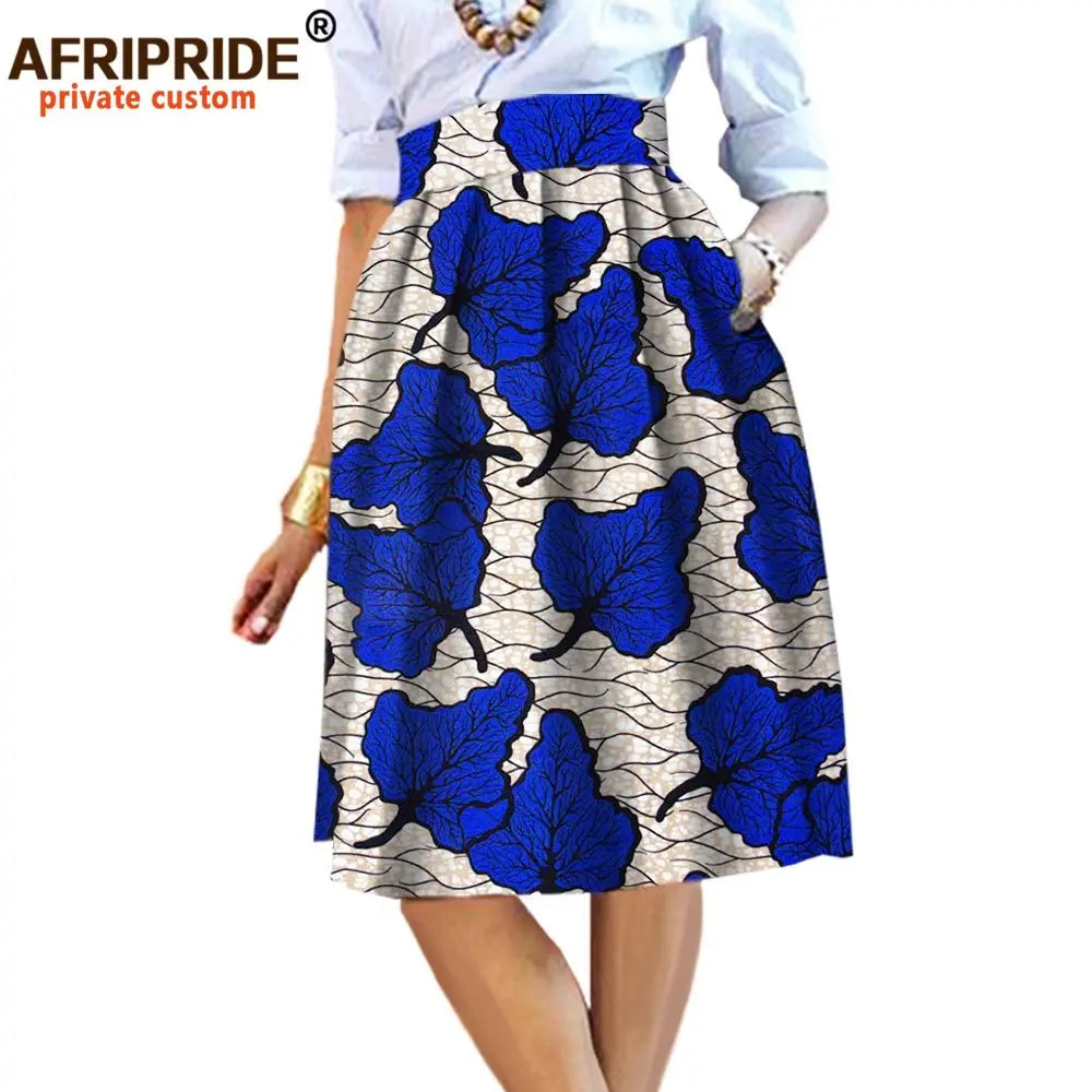2026 Summer Original African Style Garment Midi Skirt for Women Private Custom High Quality Batik Cotton Femmal Clothing A722704