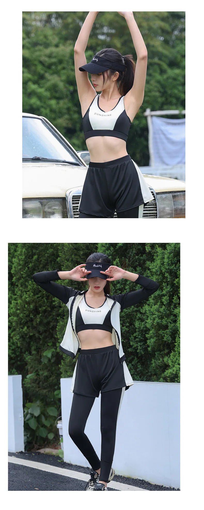 Swimsuit Women Summer Split Conservative Snorkeling Sunscreen Long Sleeve Pants Five Piece Set Jellyfish Sports Surfing Swimsuit